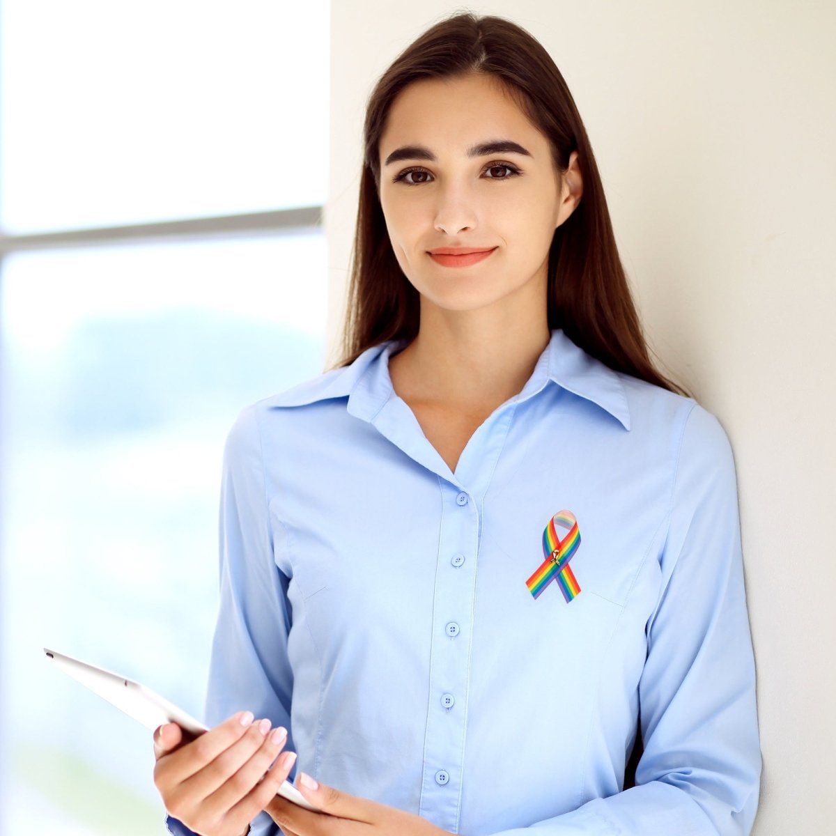Satin Rainbow Ribbon Pins - Fundraising For A Cause