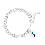 Semicolon Suicide Prevention Awareness Chunky Charm Bracelets - Fundraising For A Cause