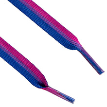 Load image into Gallery viewer, Bisexual Flag Striped Shoe Laces