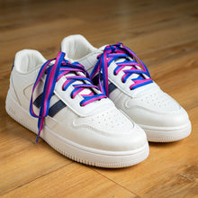 Load image into Gallery viewer, Bisexual Flag Striped Shoe Laces