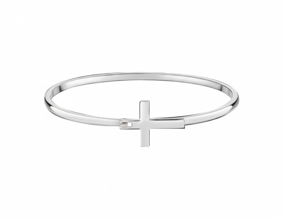 Silver Cross Bangle Bracelets - Fundraising For A Cause