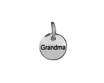 Silver Grandma Circle Charms - Fundraising For A Cause