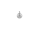 25 Silver Joy Circle Charms - Fundraising For A Cause