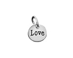 25 Silver Love Circle Charms - Fundraising For A Cause