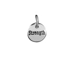 25 Silver Strength Circle Charms - Fundraising For A Cause