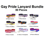 Small Gay Pride Lanyard Bundle - 80 Pieces - Fundraising For A Cause