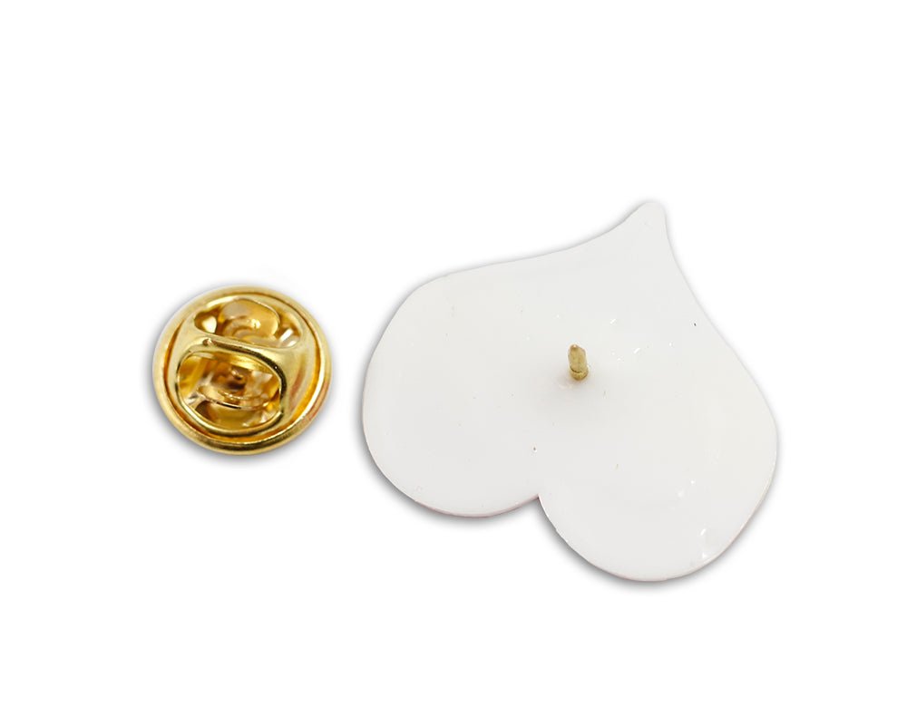 Straight Ally LGBTQ Gay Pride Heart Silicone Pins - Fundraising For A Cause