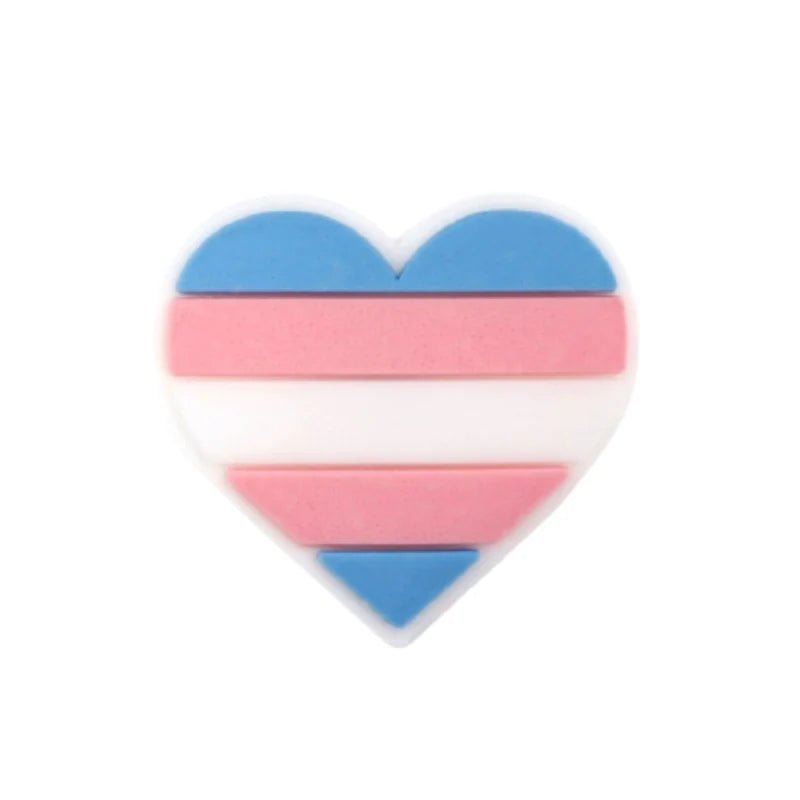 Transgender Pride Heart Silicone Pins - Fundraising For A Cause