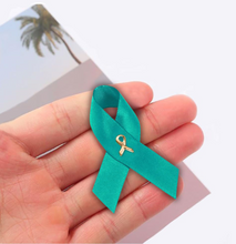 Load image into Gallery viewer, Satin Sexual Assault Awareness Ribbon Pins