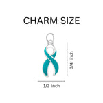 12 Where There is Love Teal Ribbon Bracelets - Fundraising For A Cause