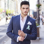 World Peace Satin Light Blue Awareness Ribbon Pins - Fundraising For A Cause