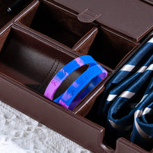 Load image into Gallery viewer, Adult Blue &amp; Purple Silicone Bracelet Wristbands - Fundraising For A Cause