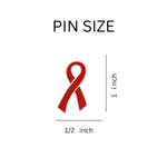 AIDS HIV Awareness Ribbon Pins - Fundraising For A Cause