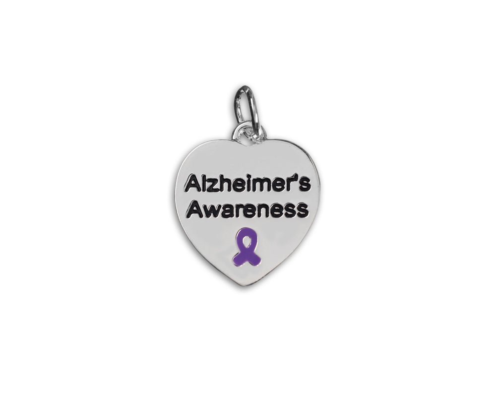 Alzheimer's Awareness Heart Charms - Fundraising For A Cause