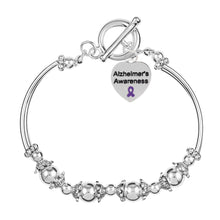 Load image into Gallery viewer, Alzheimer&#39;s Awareness Partial Beaded Bracelets - Fundraising For A Cause