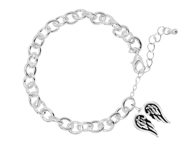 Angel Wings Religious Chunky Charm Bracelet - Fundraising For A Cause