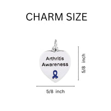 Load image into Gallery viewer, Arthritis Awareness Heart Charm Key Chains - Fundraising For A Cause