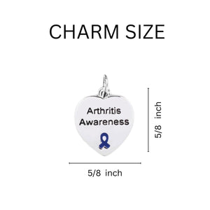 Arthritis Awareness Heart Charm Key Chains - Fundraising For A Cause