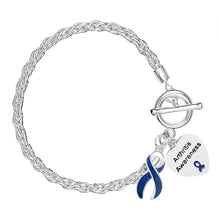 Load image into Gallery viewer, Arthritis Dark Blue Ribbon Rope Bracelets - Fundraising For A Cause
