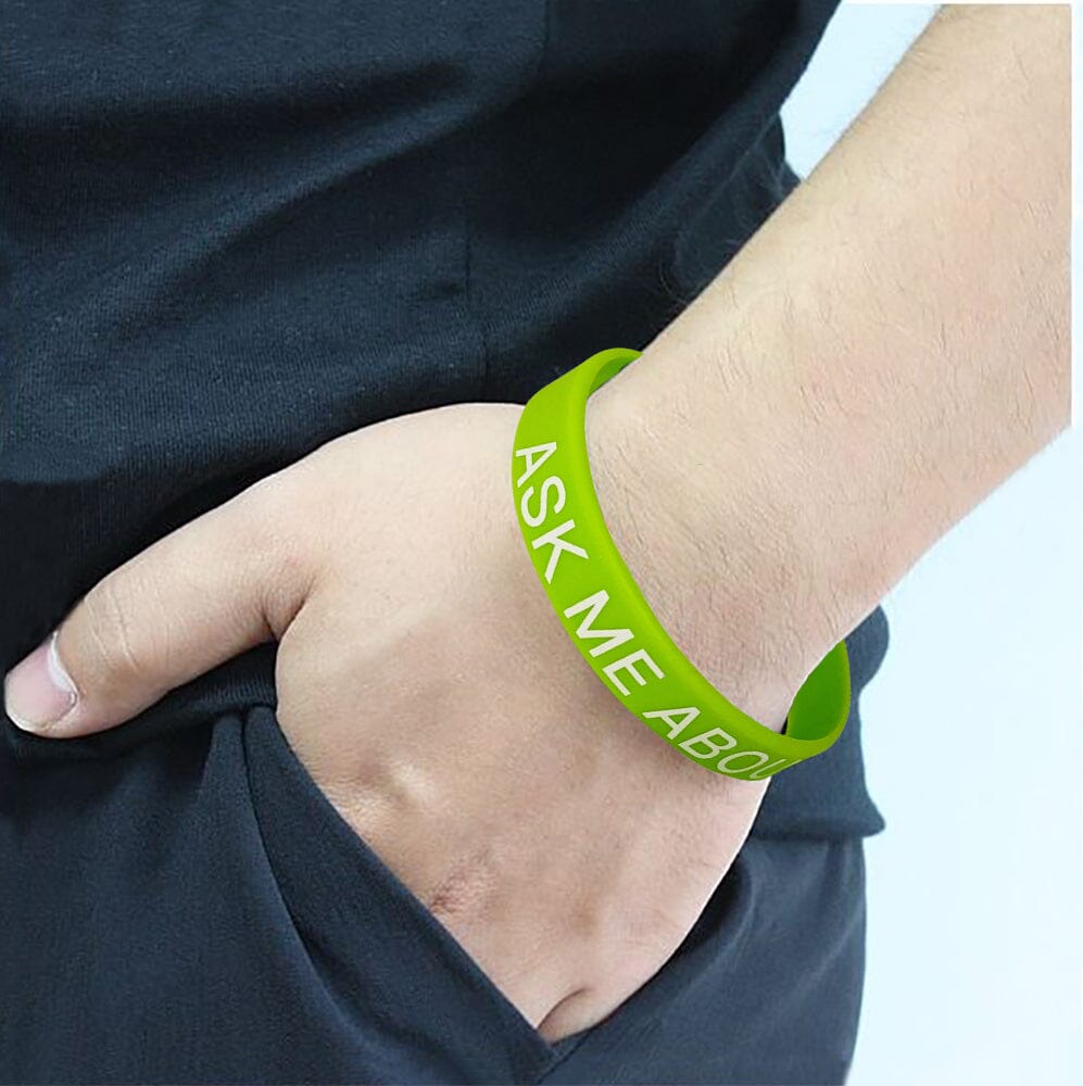 Ask Me My Pronouns Silicone Bracelets - Fundraising For A Cause