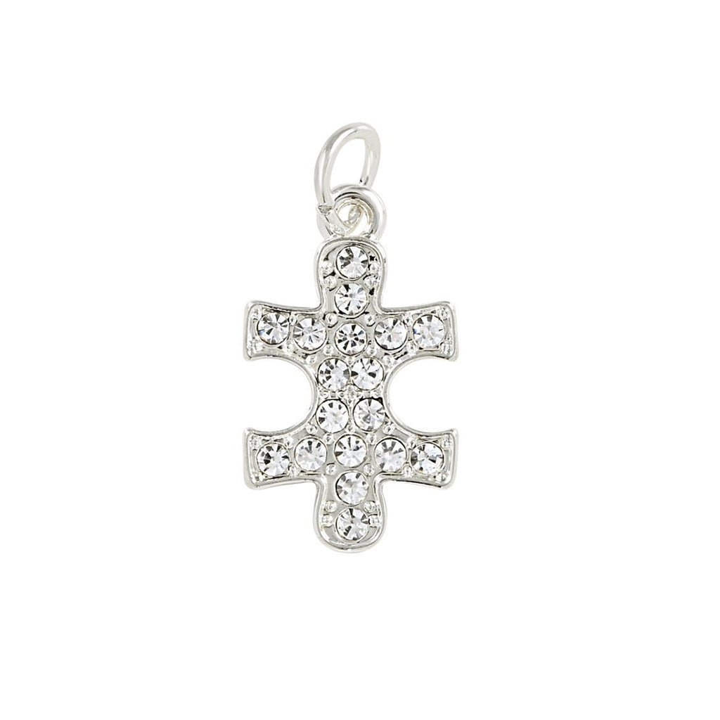 Autism Awareness Clear Crystal Puzzle Charms - Fundraising For A Cause