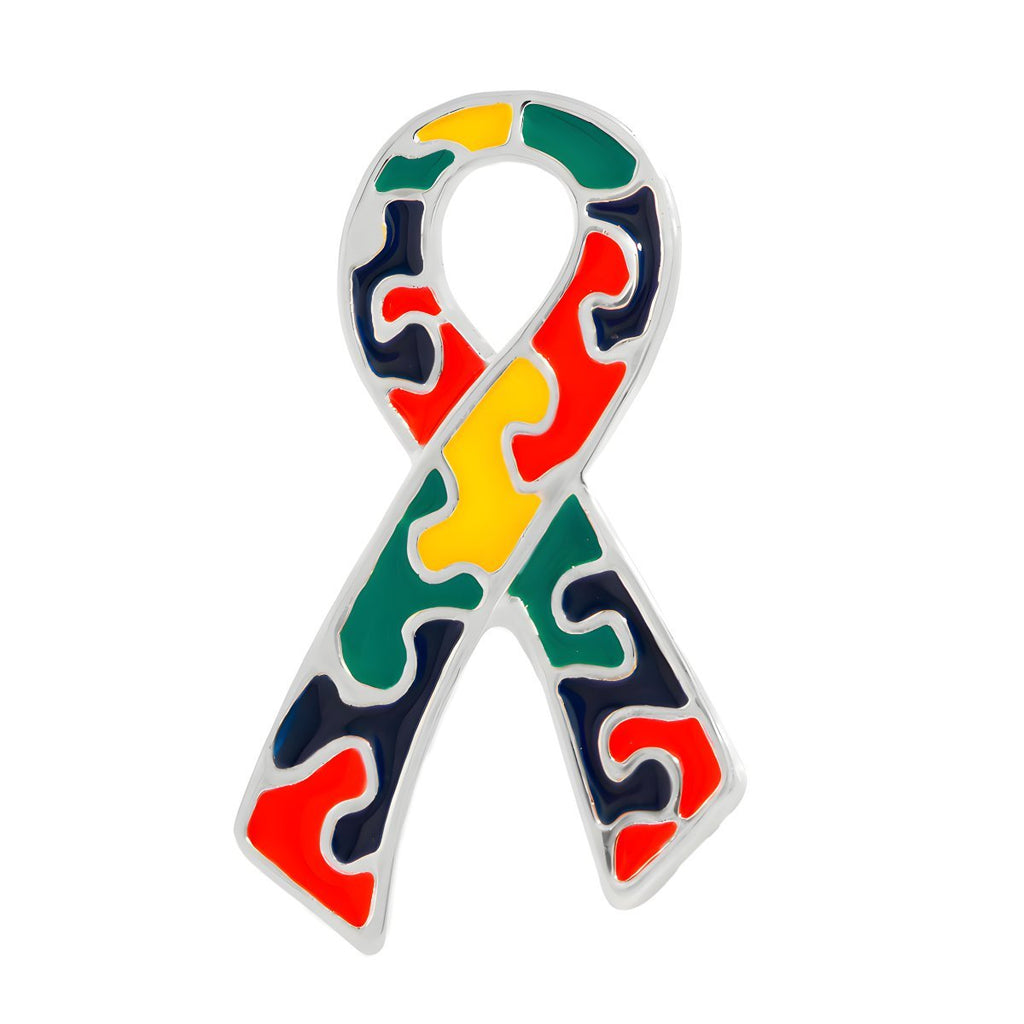 Autism Awareness Ribbon Pins - Fundraising For A Cause