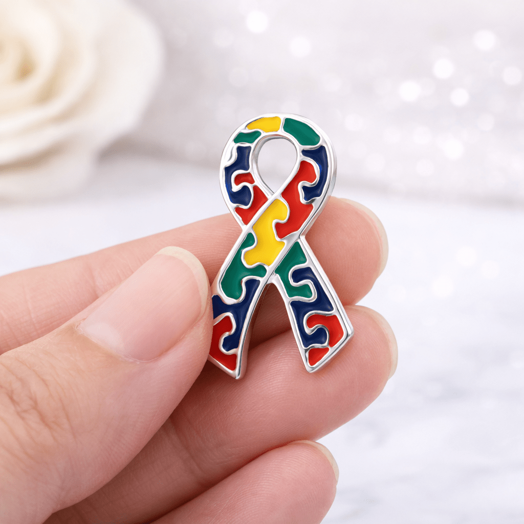 Autism Awareness Ribbon Pins - Fundraising For A Cause
