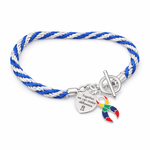 Autism Awareness Together Make A Difference Rope Bracelets - Fundraising For A Cause