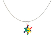 Load image into Gallery viewer, Autism Colored Puzzle Piece Necklaces - Fundraising For A Cause