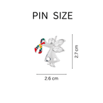 Autism Ribbon Angel By My Side Pins - Fundraising For A Cause