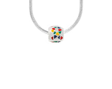 Load image into Gallery viewer, Autism Ribbon Barrel Charm Necklaces - Fundraising For A Cause