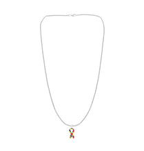 Load image into Gallery viewer, Autism Ribbon with Heart Necklaces - Fundraising For A Cause