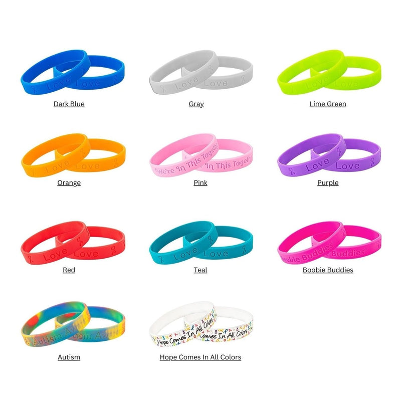 Awareness Fundraising Bracelets (Pick Your Color/Cause) - Fundraising For A Cause