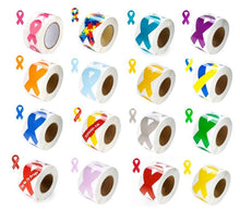 Load image into Gallery viewer, Awareness Ribbon Stickers (Pick Your Color) - Fundraising For A Cause