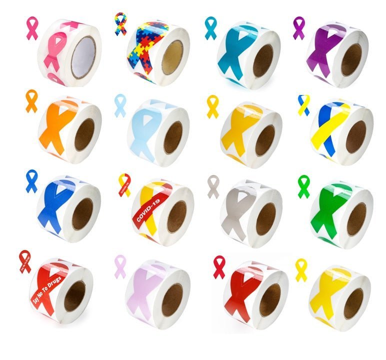 Awareness Ribbon Stickers (Pick Your Color) - Fundraising For A Cause