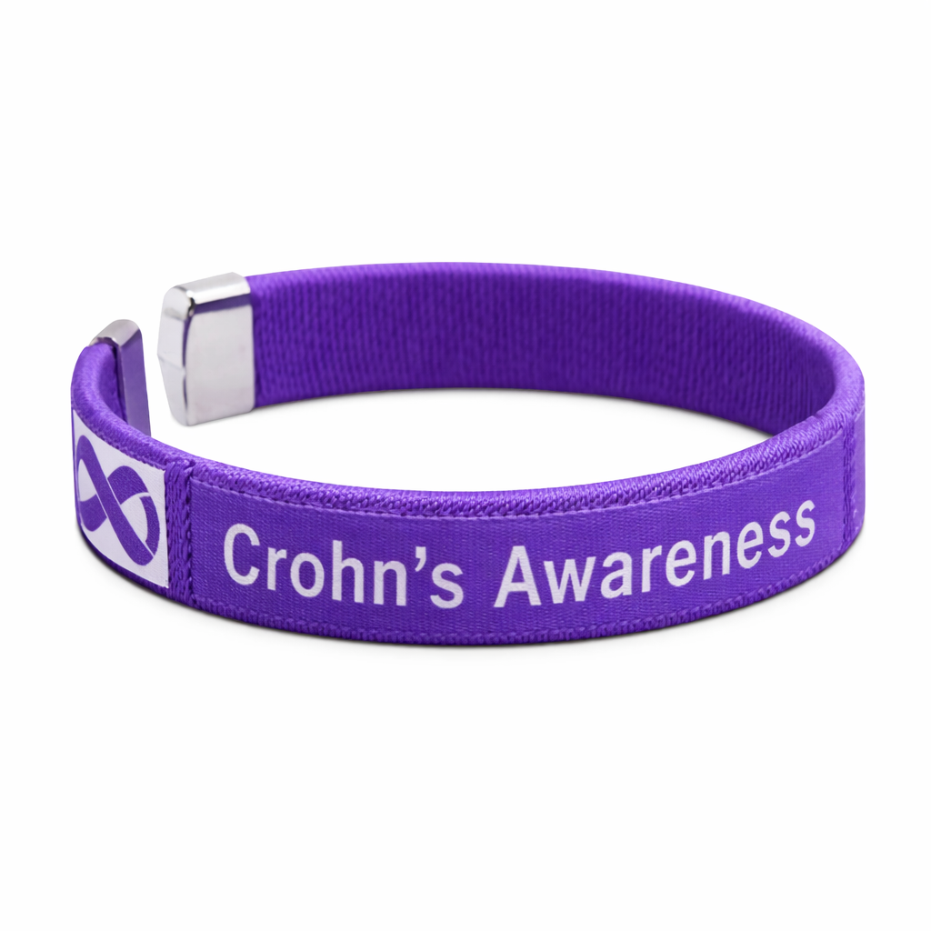 Crohn's Disease Awareness Bangle Bracelets