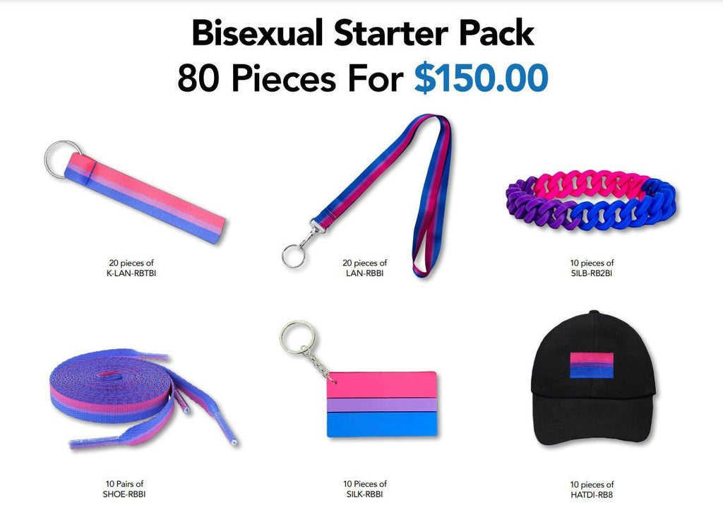 Bisexual Flag Gay Pride Variety Pack Bundle (Small - 80 Pieces) - Fundraising For A Cause