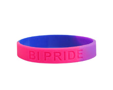 Load image into Gallery viewer, Bisexual Flag Silicone Bracelet - Fundraising For A Cause