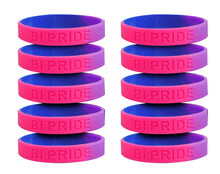 Load image into Gallery viewer, Bisexual Flag Silicone Bracelet - Fundraising For A Cause