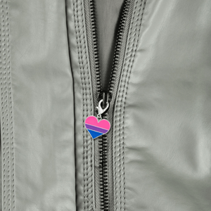 Bisexual Pride Heart Hanging Charms - Fundraising For A Cause