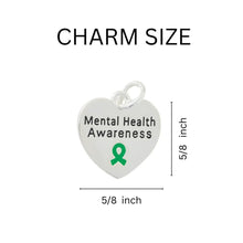 Load image into Gallery viewer, Black Cord Mental Health Awareness Heart Charm Bracelets - Fundraising For A Cause