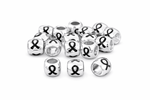 Black Ribbon Barrel Charms - Fundraising For A Cause