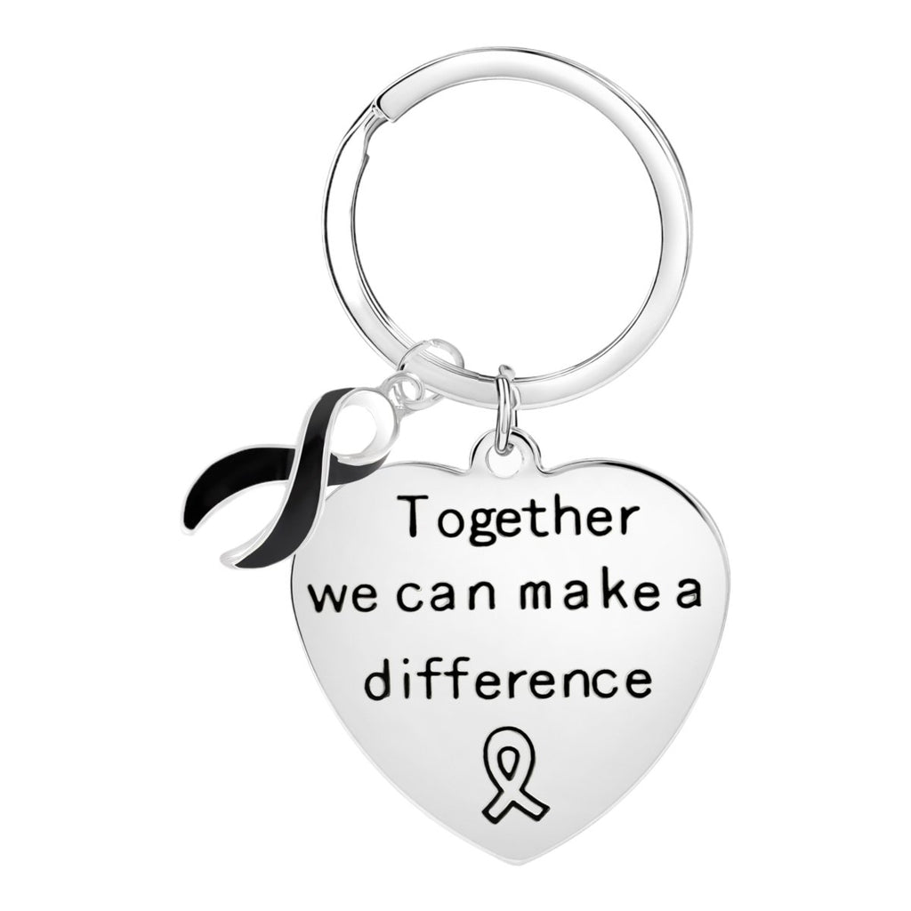 Black Ribbon Key Chains - Fundraising For A Cause