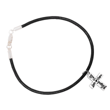 Load image into Gallery viewer, Blessed, Hope, Faith, and Love Cross Black Cord Bracelet - Fundraising For A Cause