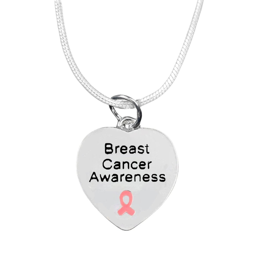 Breast Cancer Awareness Heart Necklaces - Fundraising For A Cause