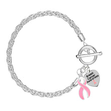 Load image into Gallery viewer, Breast Cancer Pink Ribbon Rope Bracelets - Fundraising For A Cause