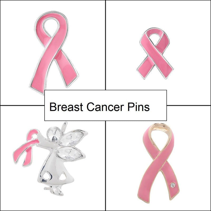 Breast Cancer Pins - Choose Your Style - Fundraising For A Cause