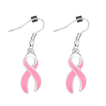 Load image into Gallery viewer, Breast Cancer Ribbon Earrings - Fundraising For A Cause