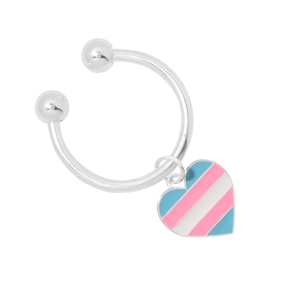 Bulk Transgender Flag Heart Key Chains - Fundraising For A Cause