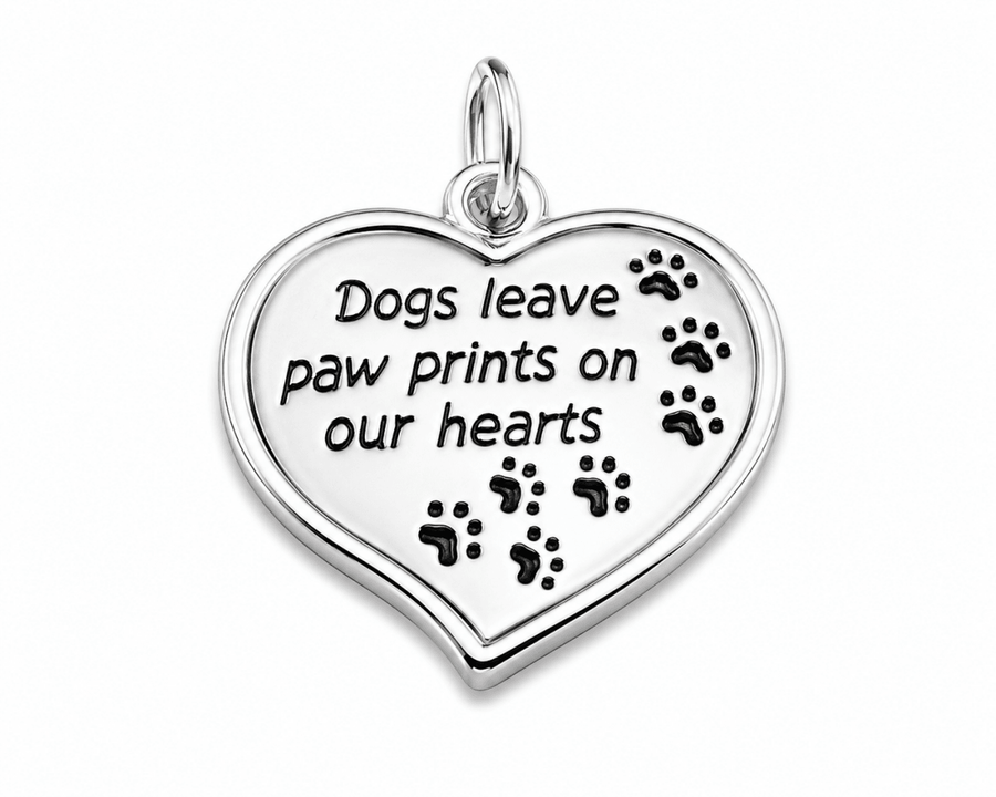 Dogs Leave Paw Prints Charms - Fundraising For A Cause